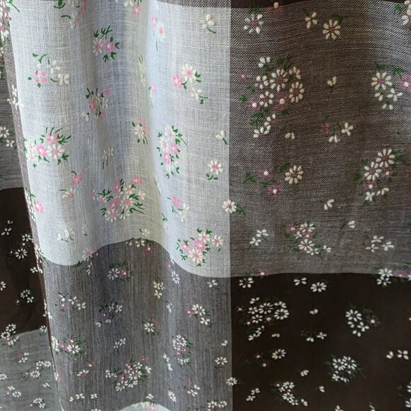 Vintage Couriers California Gingham Swiss Maxi Dress Prairie Cottage Hippie 70s - Picture 10 of 13